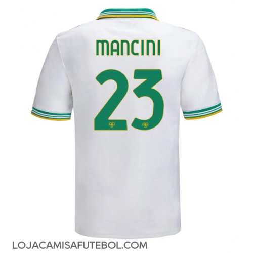 Camisa de Futebol AS Roma Gianluca Mancini #23 Equipamento Alternativo 2025-26 Manga Curta